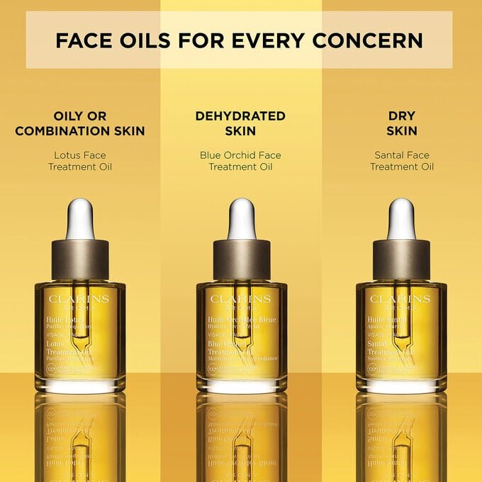 Blue Orchid Face Treatment Oil pour le visage, pour peaux sèches