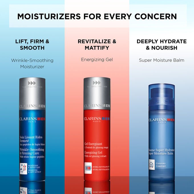 ClarinsMen Crème hydratante anti-âge lissante et raffermissante pour le Visage