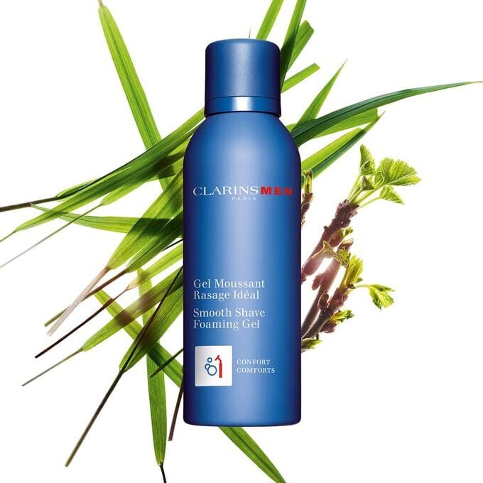 ClarinsMen Gel moussant pour rasage tout en douceur - Mousse de rasage hydratante pour hommes
