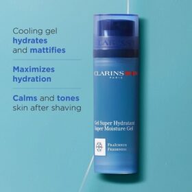 ClarinsMen Super Gel Hydratant – Soin hydratant matifiant