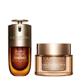 Coffret Double Serum Light & Crème de Jour Extra-Firming avec SPF | 1 oz de Double Serum & Crème de Jour Extra-Firming SPF 15 | Duo sérum anti-âge & crème hydratante