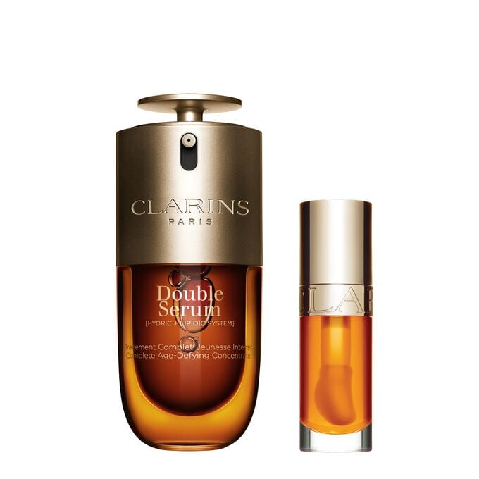 Coffret emblématique | Comprend le Double Serum et le Lip Comfort Oil | Sérum anti-âge et huile pour les lèvres primés