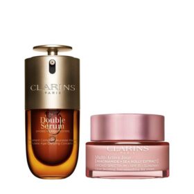 Coffret Multi-Active avec SPF | 1 oz. Double Serum et Crème de Jour Multi-Active avec SPF | Sérum anti-âge et crème hydratante