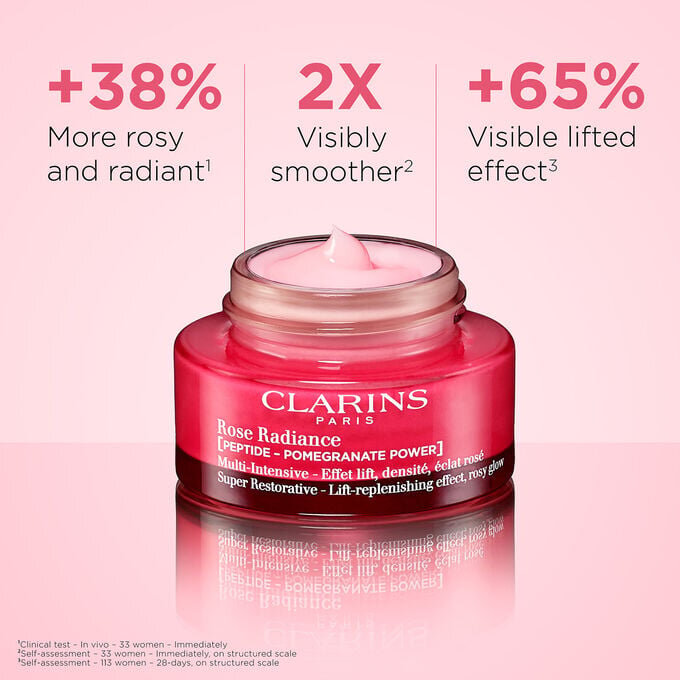 Crème de jour aux peptides « Rose Radiance » pour peaux matures