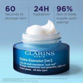 Crème de nuit hydratante Hydra-Essentiel à double acide hyaluronique