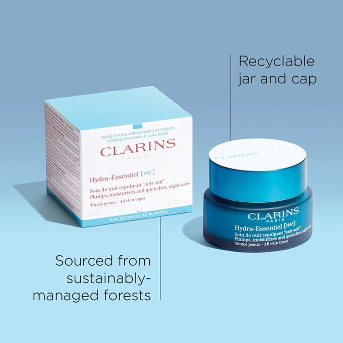 Crème de nuit hydratante Hydra-Essentiel à double acide hyaluronique