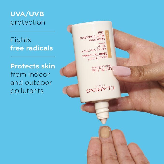 Crème solaire teintée anti-pollution UV PLUS SPF 50