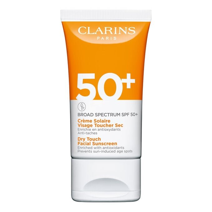 Crème solaire visage au toucher sec - Spectre large SPF 50+