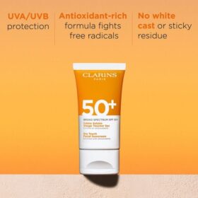 Crème solaire visage au toucher sec – Spectre large SPF 50+