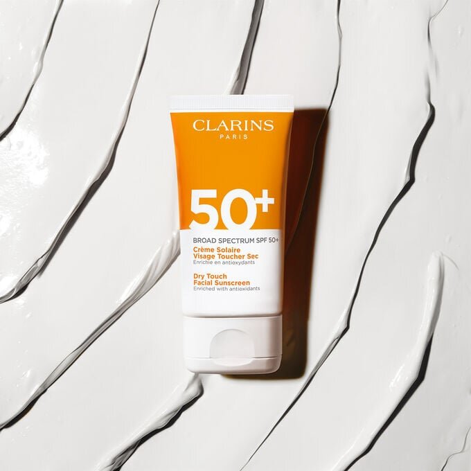 Crème solaire visage au toucher sec - Spectre large SPF 50+