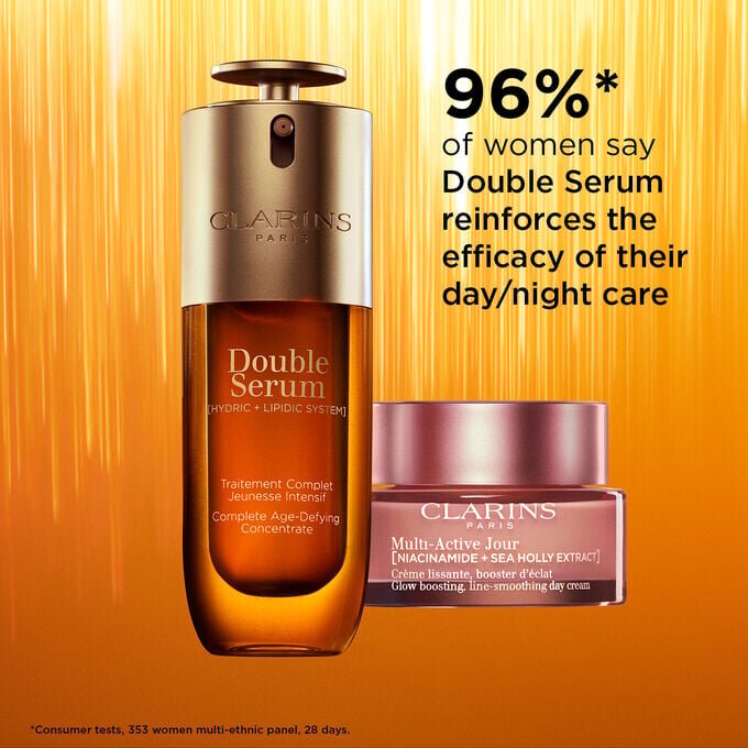 Coffret Double Serum & Multi-Active | Double Serum 1,7 oz et Crème de Jour Multi-Active | Routine de soins anti-âge