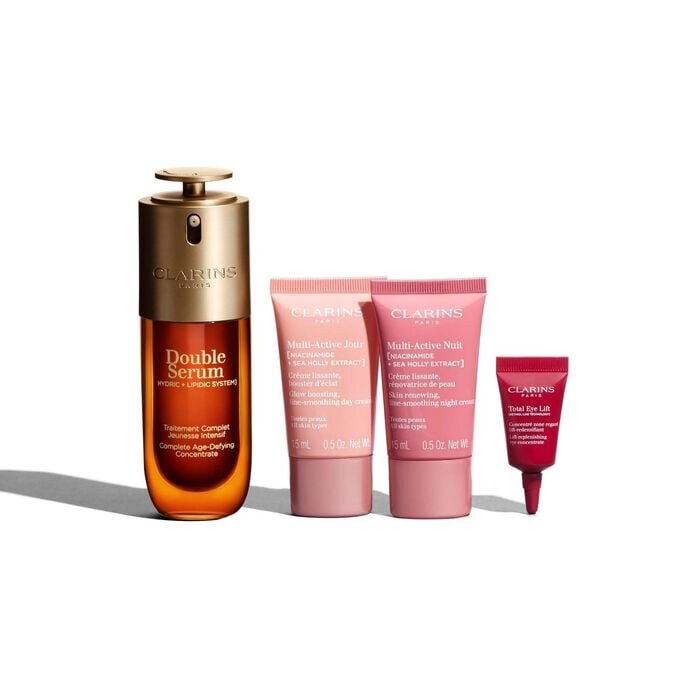 Double Serum + Collection Multi-Active | Avec le Double Serum + la Crème de Jour et de Nuit Multi-Active | Les indispensables des soins anti-âge