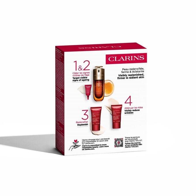 Double Serum + Collection Super Restorative | Avec l’emblématique Double Serum | Pour une routine de soins anti-âge des peaux matures