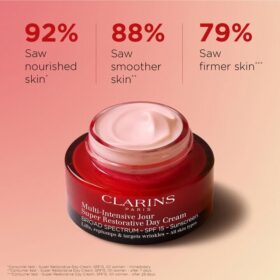 Double Serum Light & Crème de Jour Super Restorative avec SPF 15 | 1 oz Double Serum Light & Crème de Jour Super Restorative avec SPF 15 | Duo sérum anti-âge et crème hydratante