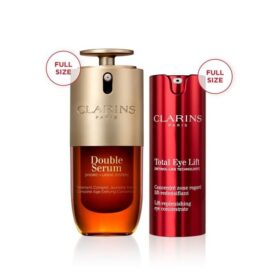 Duo anti-âge Visage + Eye Wonders | Comprend le Double Serum + le Total Eye Lift | Coffret best-seller anti-âge