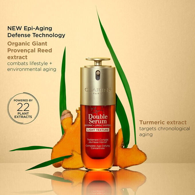 Coffret Double Serum Light & Extra-Firming avec SPF | 1,7 oz de Double Serum Light et de Crème de Jour Extra-Firming SPF 15 | Duo sérum anti-âge et crème hydratante