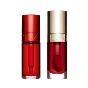 Duo huile à lèvres et rouge à lèvres longue tenue en rouge | Huile emblématique Lip Comfort Oil et rouge à lèvres longue tenue Water Lip Stain | Pour des lèvres hydratées et visiblement repulpées