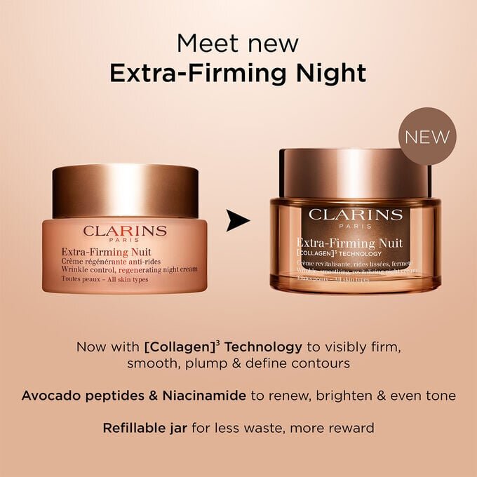 Extra-Firming Night Refillable Moisturizer au polypeptide de collagène + niacinamide