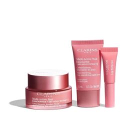 Kit de démarrage Multi-Active | Crème de jour + de nuit Multi-Active + Soin perfecteur pour les lèvres | Coffret de soins 3 pièces pour une peau éclatante