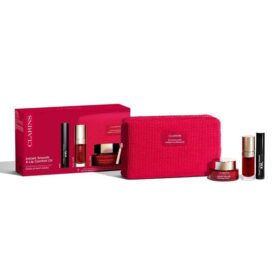 Kit de maquillage incontournable Clarins | Ensemble base de maquillage, huile pour les lèvres et mascara | Les indispensables de votre routine maquillage