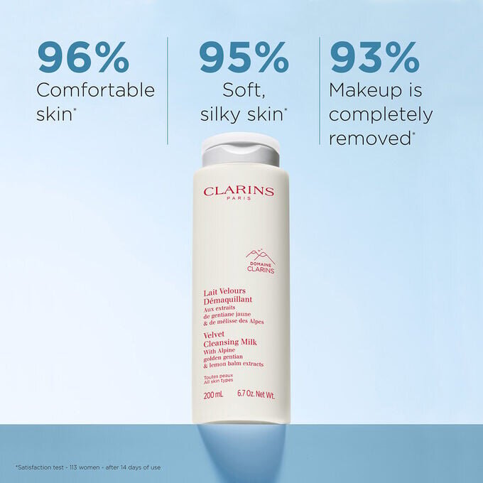 Lait démaquillant velouté pour le visage - Lait pour le maquillage hydratant et doux