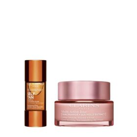 Les indispensables du bronzage pour le visage — Gouttes autobronzantes pour le visage et crème hydratante de jour Multi-Active
