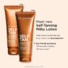 Lotion autobronzante laiteuse pour le visage et le corps