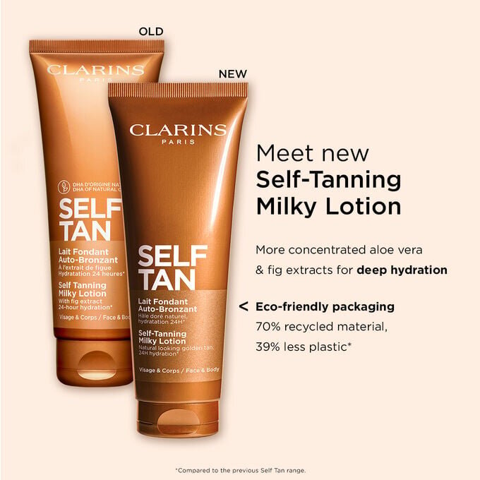 Lotion autobronzante laiteuse pour le visage et le corps