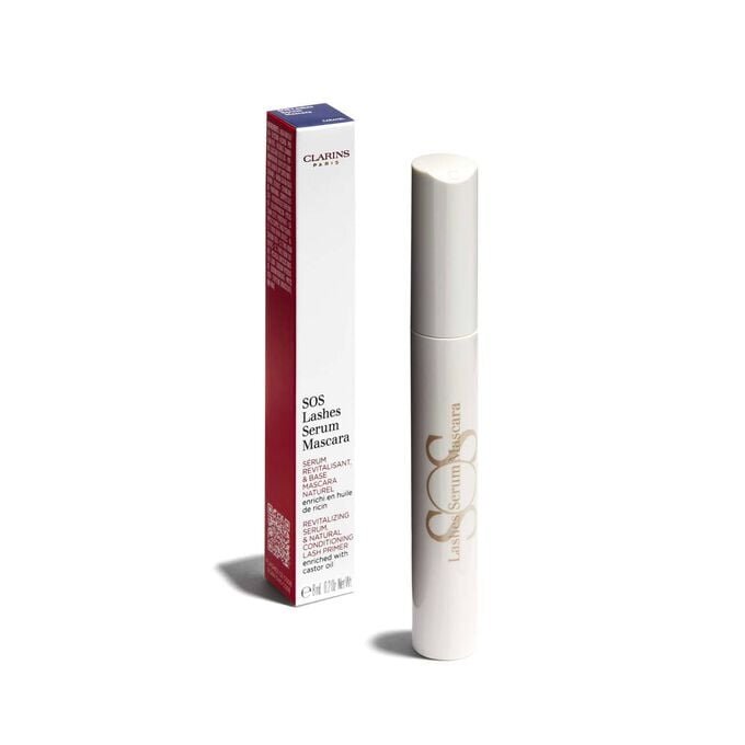 Mascara-sérum SOS Lashes à l’huile de ricin – Mascara fortifiant pour les cils
