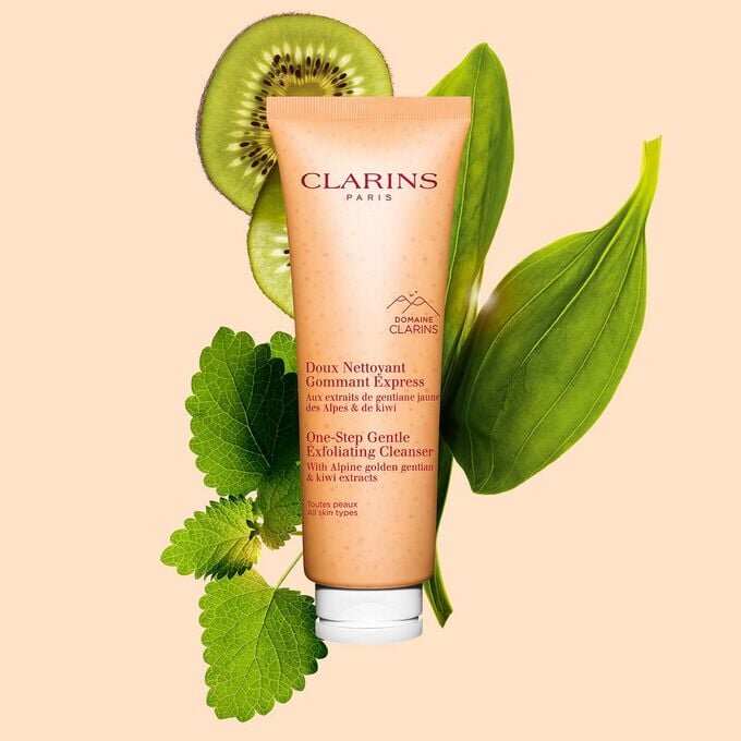 Nettoyant exfoliant doux en une seule étape – Exfoliant pour le Visage, démaquillant et nettoyant pour tous les types de peau