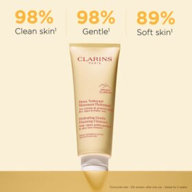 Nettoyant moussant doux et hydratant pour le visage, pour peaux normales à sèches