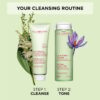 Nettoyant moussant purifiant et doux pour le visage, pour peaux mixtes à grasses