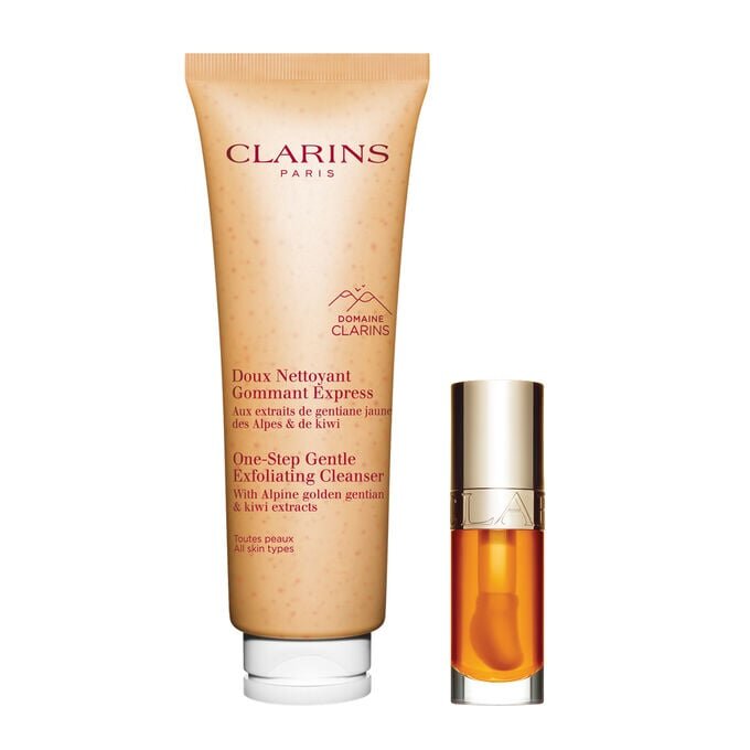 One-Step x Lip Comfort Oil Duo - Nettoyant exfoliant doux en une seule étape & Lip Comfort Oil