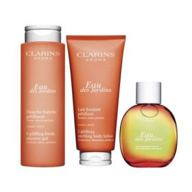 Trio Eau des Jardins – Coffret gel douche, lait corporel et parfum